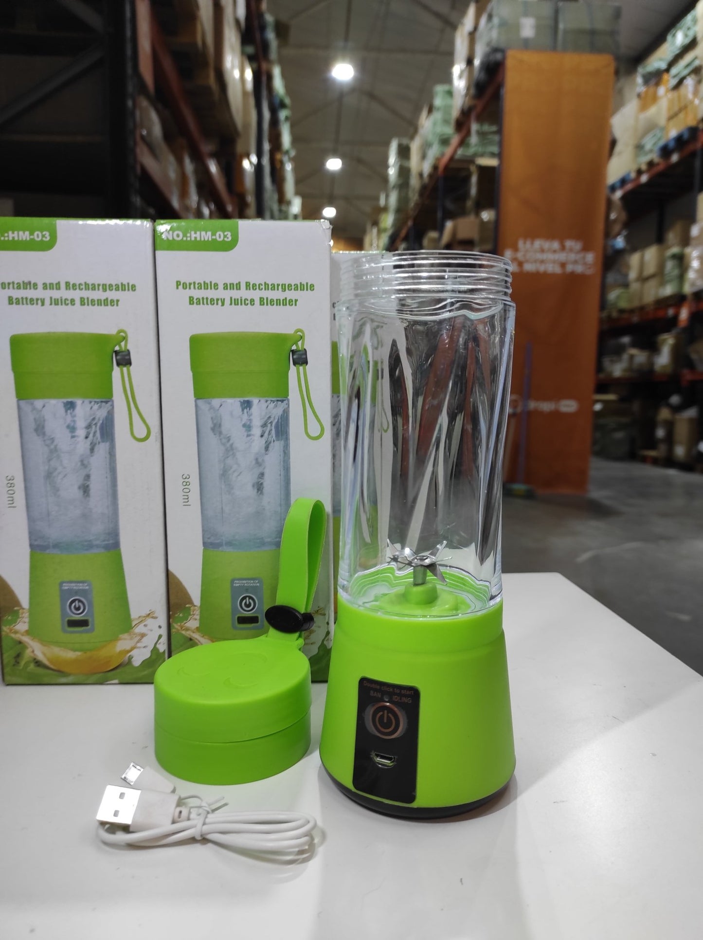 Batidora Licuadora Portable - Verde - Mogoclen