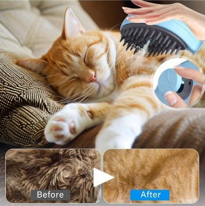 Cepillo vapor para mascota (celeste) - Mogoclen