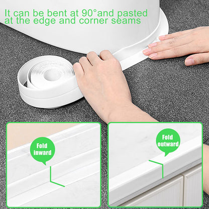 Cinta de sellado autoadhesiva para cocina y baño 38mmx3.35m - Mogoclen